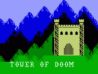 Tower of Doom title screen for Intellivision